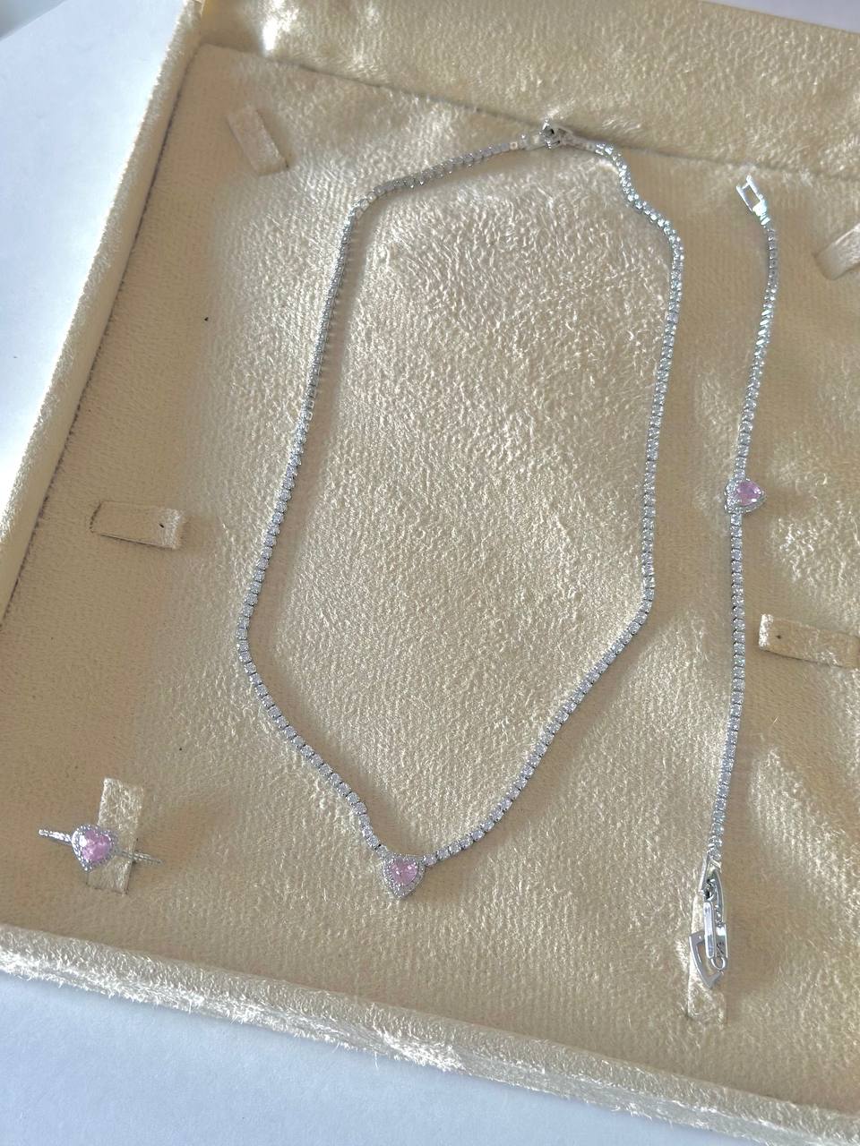 #گردنبند      KΞRNØVΔ – CØLLΞCT!ØN  کریستال آویز طرح سنگ swarovski