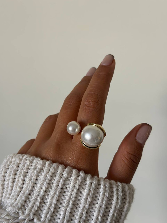 انگشتر مینیمال - مروارید