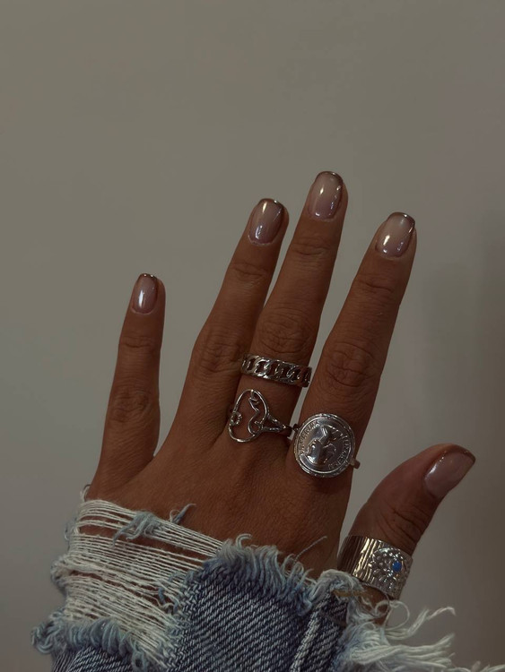 انگشتر مینیمال - مروارید