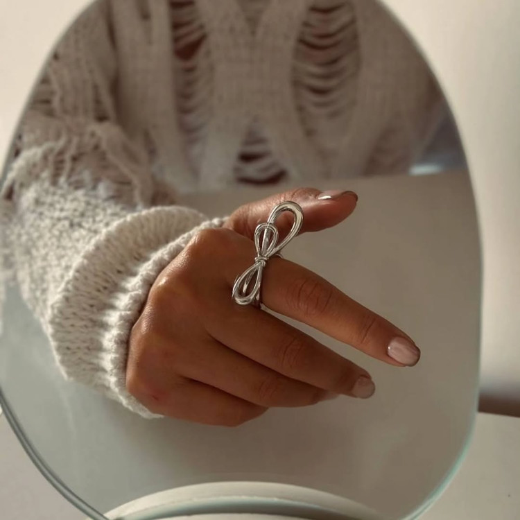 انگشتر مینیمال رادیوم آبکاری