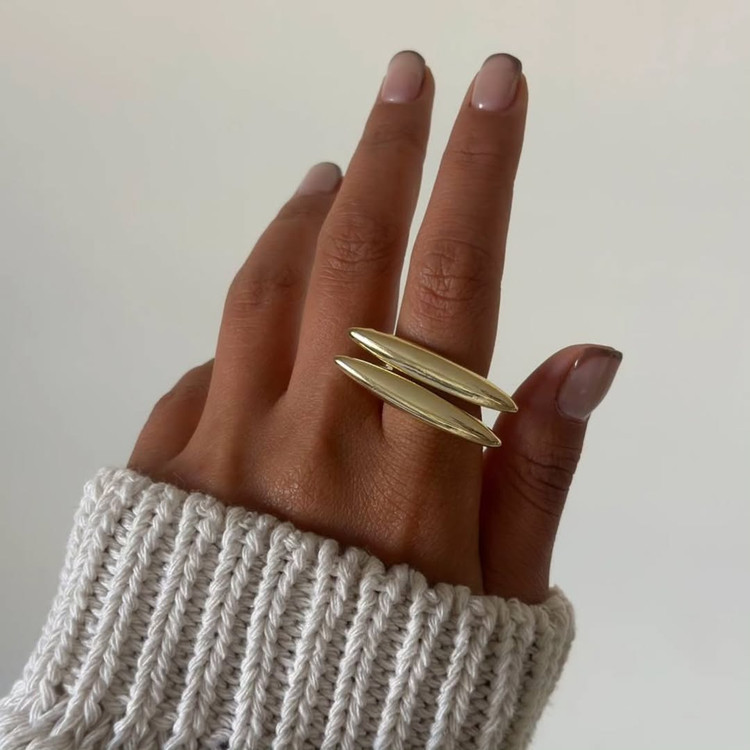 انگشتر مینیمال رادیوم آبکاری