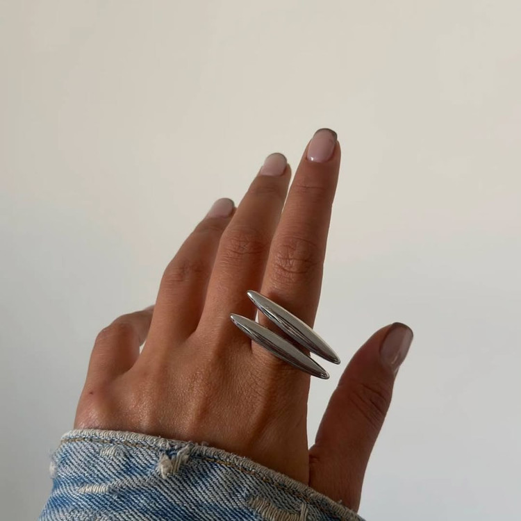 انگشتر مینیمال رادیوم آبکاری