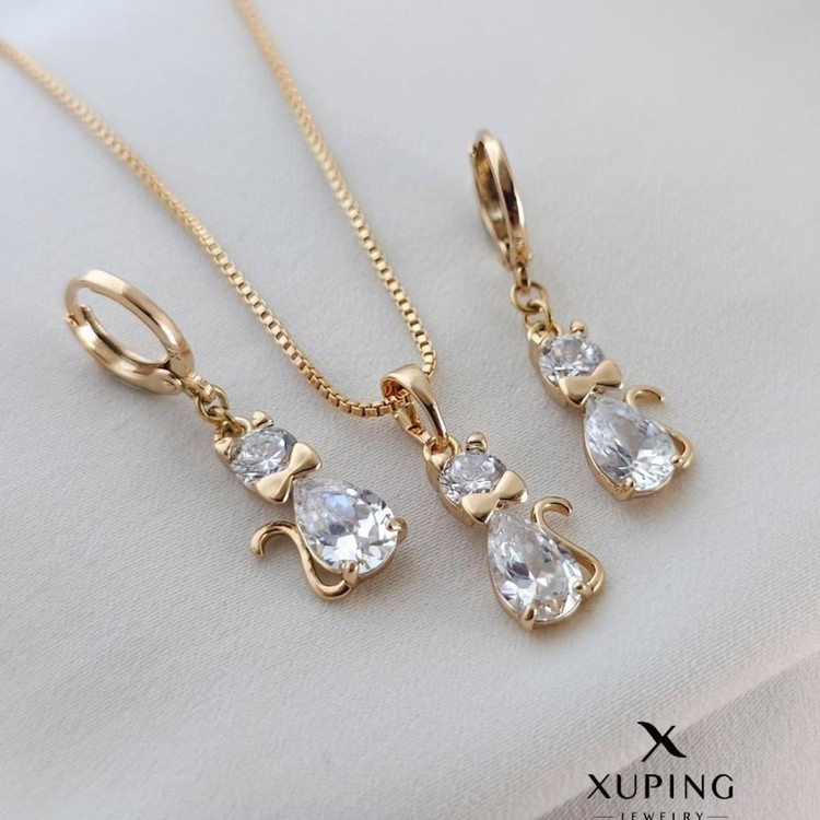 ست گردنبند گوشواره ژوپینگ