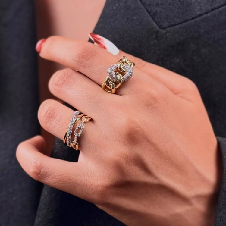 انگشتر طرح جواهر KΞRNØVΔ – CØLLΞCT!ØN