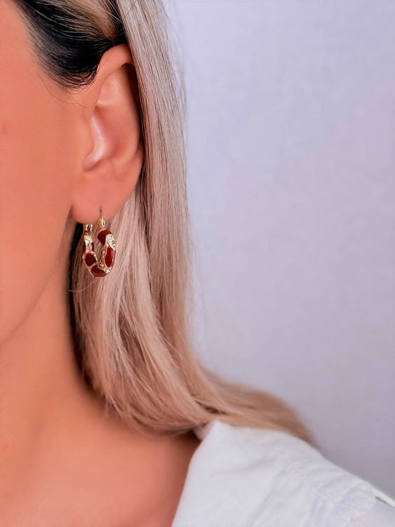 گوشواره میناکاری