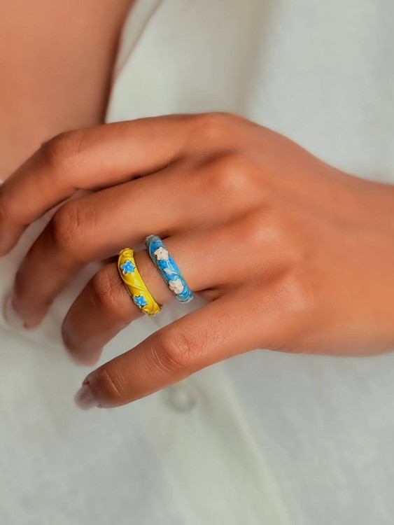 انگشتر میناکاری