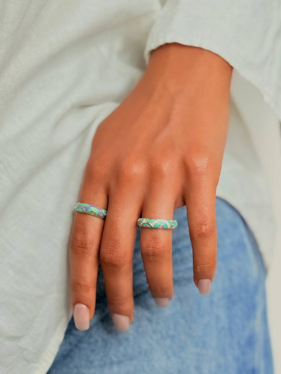 انگشتر میناکاری