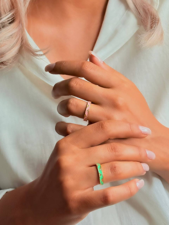 انگشتر میناکاری