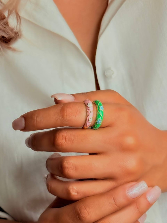 انگشتر میناکاری