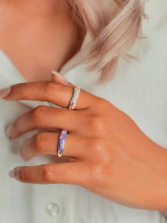 انگشتر میناکاری