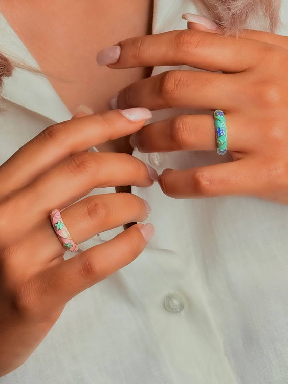 انگشتر میناکاری