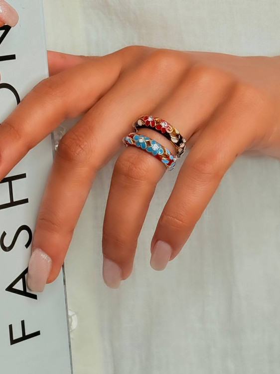 انگشتر میناکاری