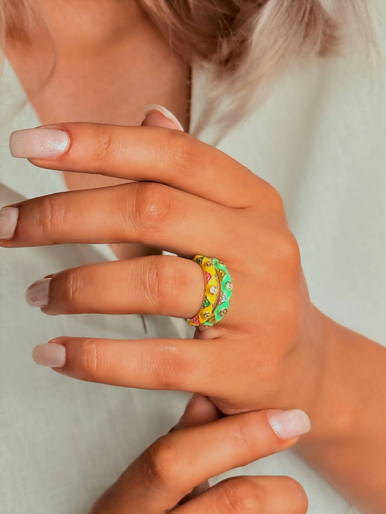 انگشتر میناکاری