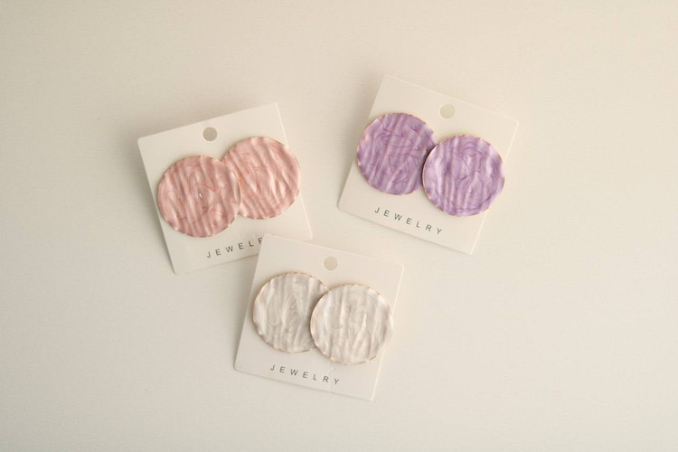 گوشواره میناکاری - مرواریدی