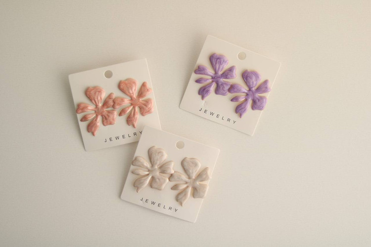 گوشواره میناکاری - مرواریدی